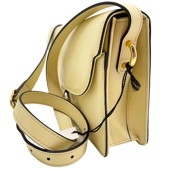 Gucci New GG Azalea Ring Logo Butter Yellow Leather Shoulder Timeless Purse Bag - Picture 14 of 15